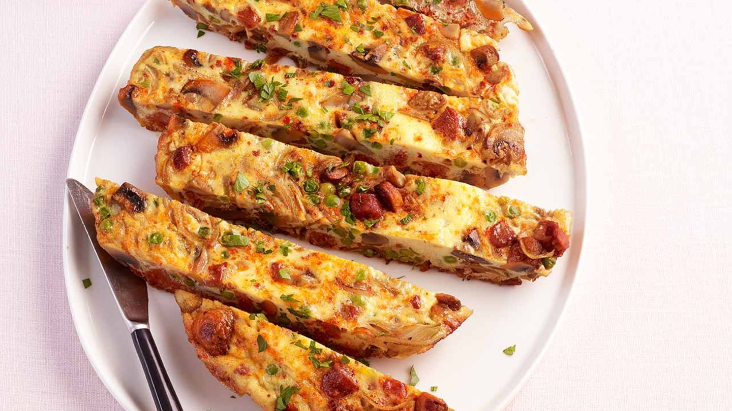 Pilz-Chorizo-Frittata Rezept