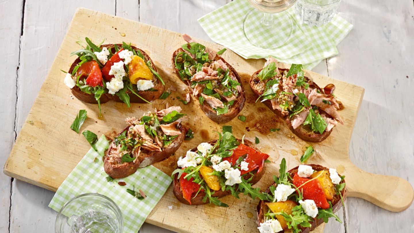 Zweierlei Bruschetta Rezept