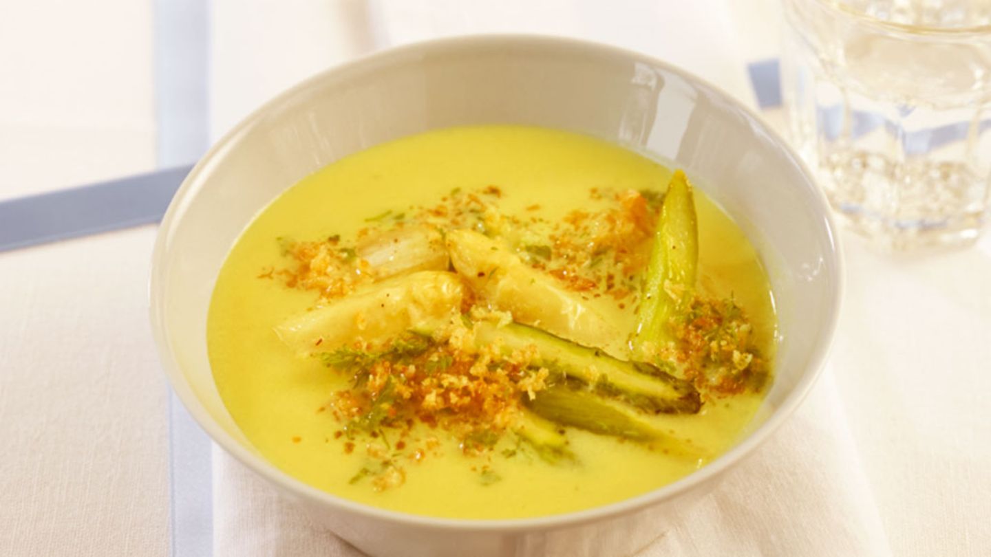 Spargel-Curry-Cremesuppe Rezept