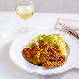 Schnitzel mit Polenta-Panierung