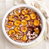Schokoladen-Aprikosen-Auflauf (Clafoutis)
