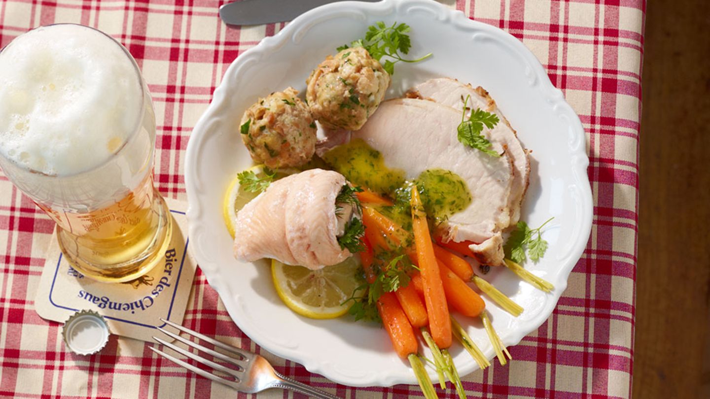 Saibling und Schweinerücken Rezept