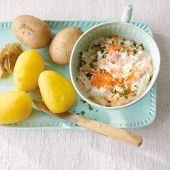 Pellkartoffeln mit Möhren-Apfel-Quark
