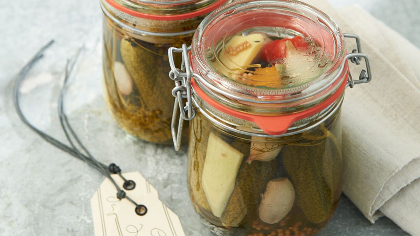 Ingwer-Pfeffer-Gurken Rezept