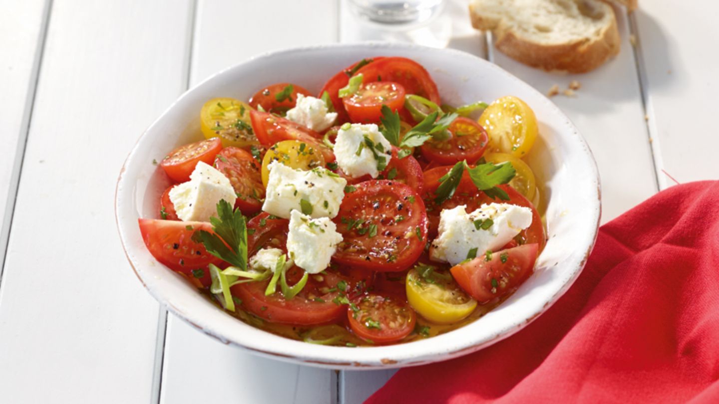 Tomatensalat mit Ziegenkäse Rezept