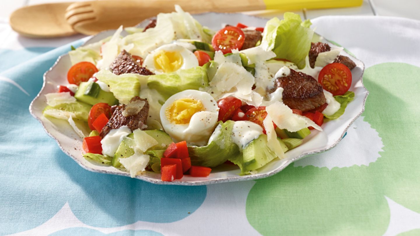 Chefsalat mit Steak Rezept