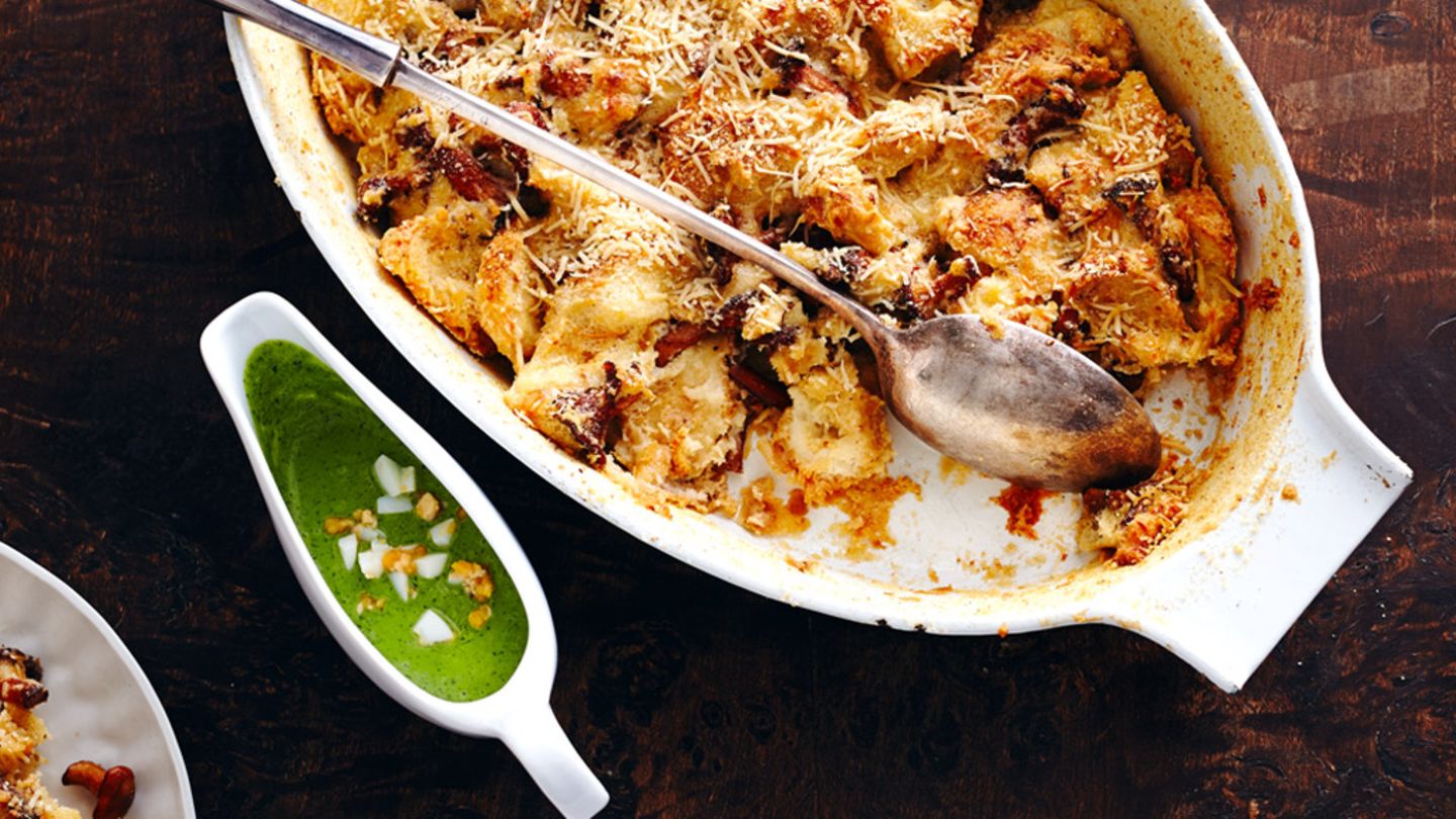 Pilzmichel mit Grüner Sauce Rezept