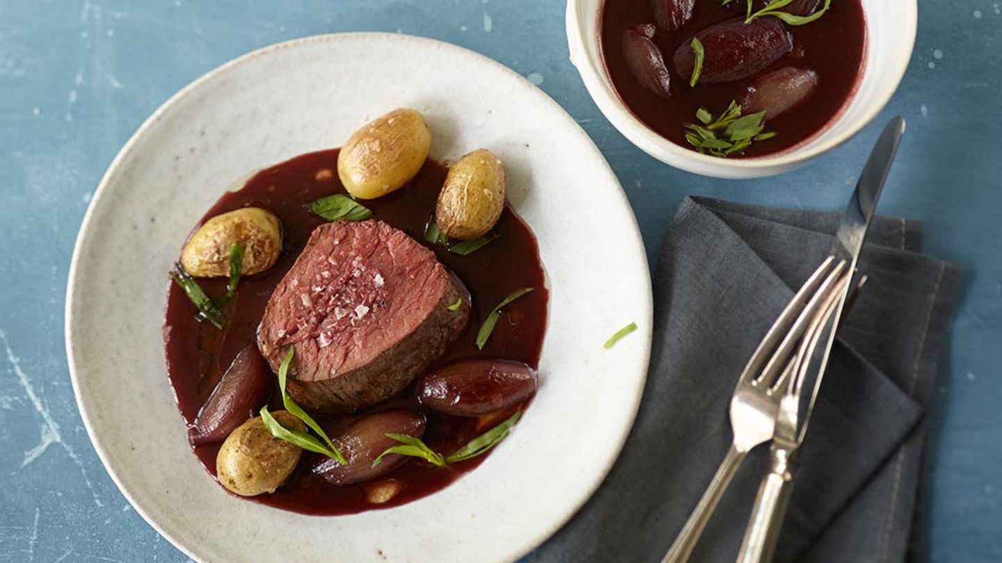 In Heu gedämpftes Rinderfilet Rezept