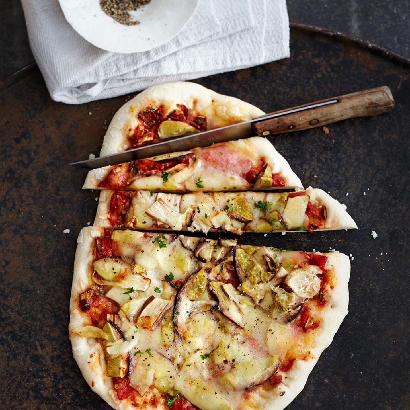 Steinpilz-Pizza