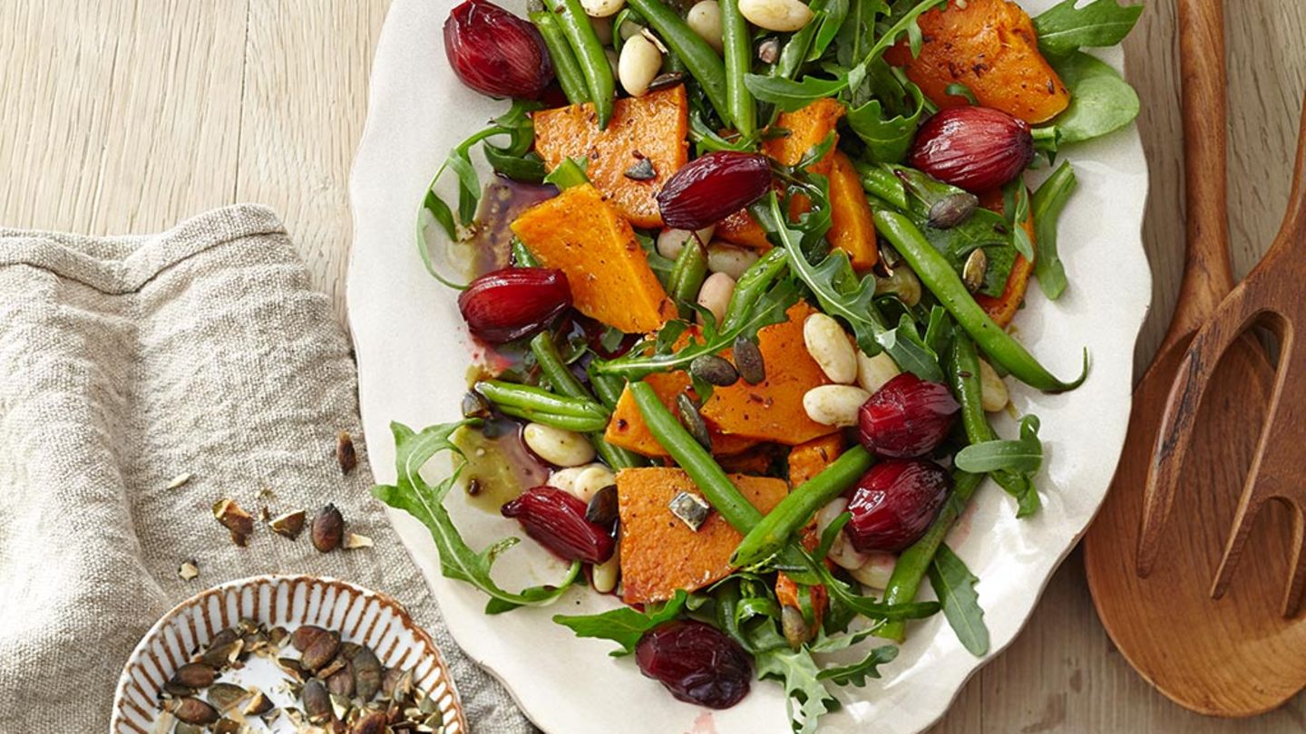 Spätsommersalat mit Rote-Bete-Schalotten Rezept