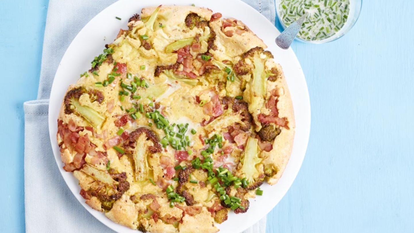 Broccoli-Speck-Pfannkuchen Rezept