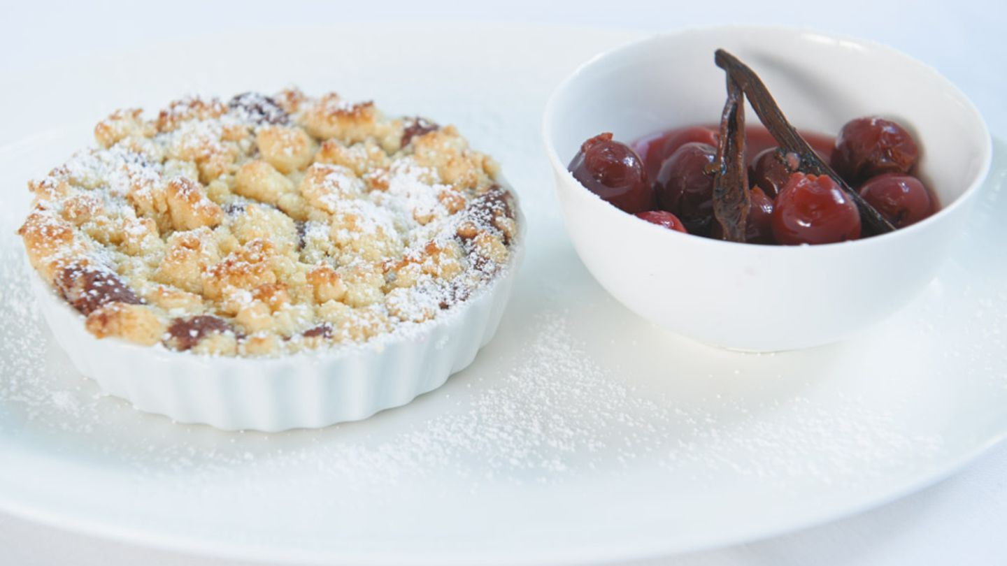 Schokoladen-Streusel-Tartelettes Rezept