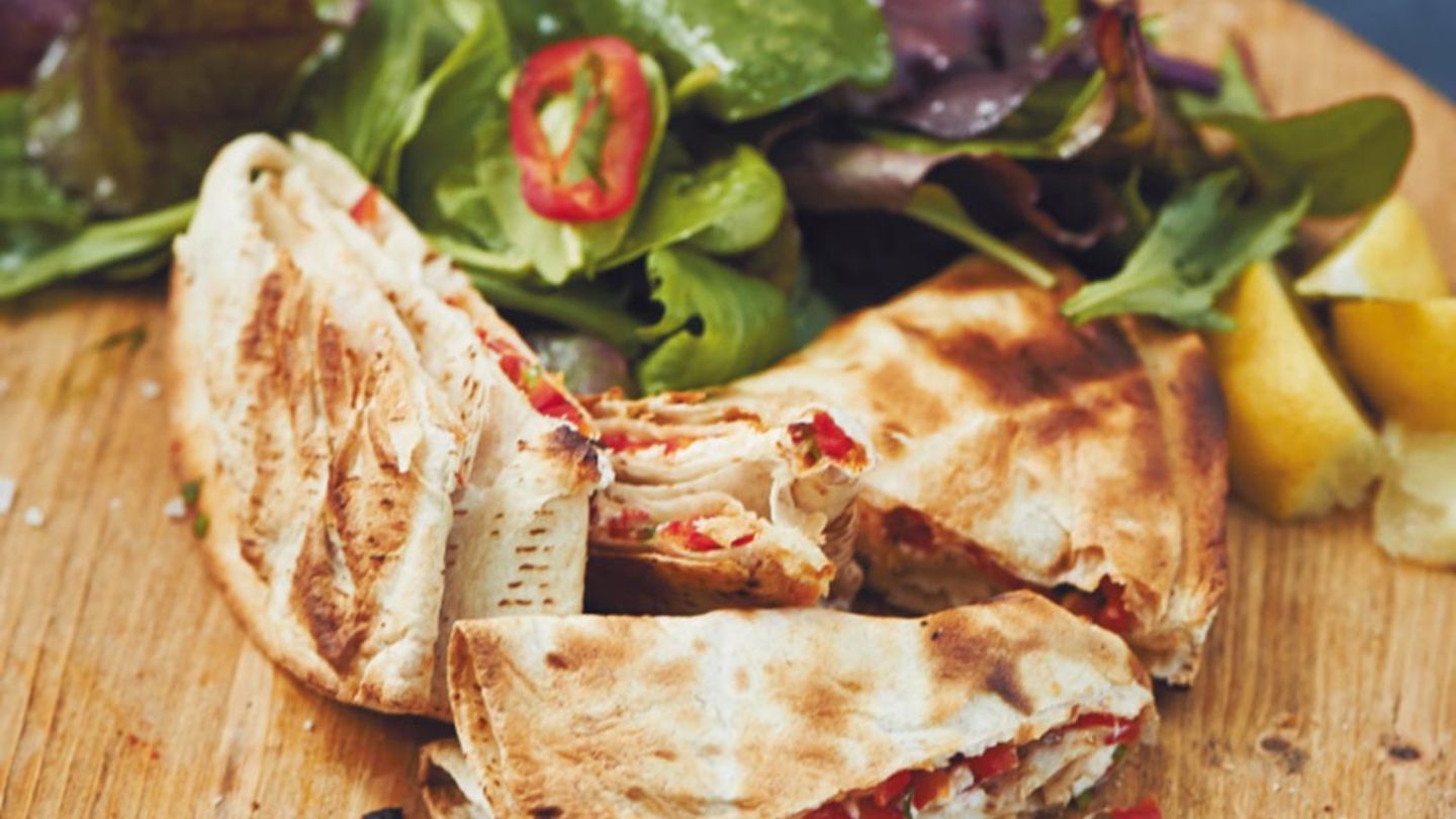 Gefüllter Tortilla-Fladen Rezept