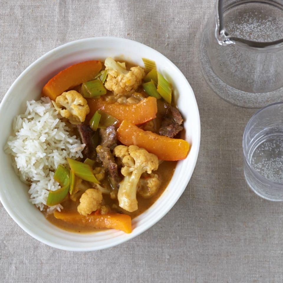 Rindfleisch-Gemüse-Curry