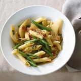 Birnen-Bohnen-Speck-Pasta