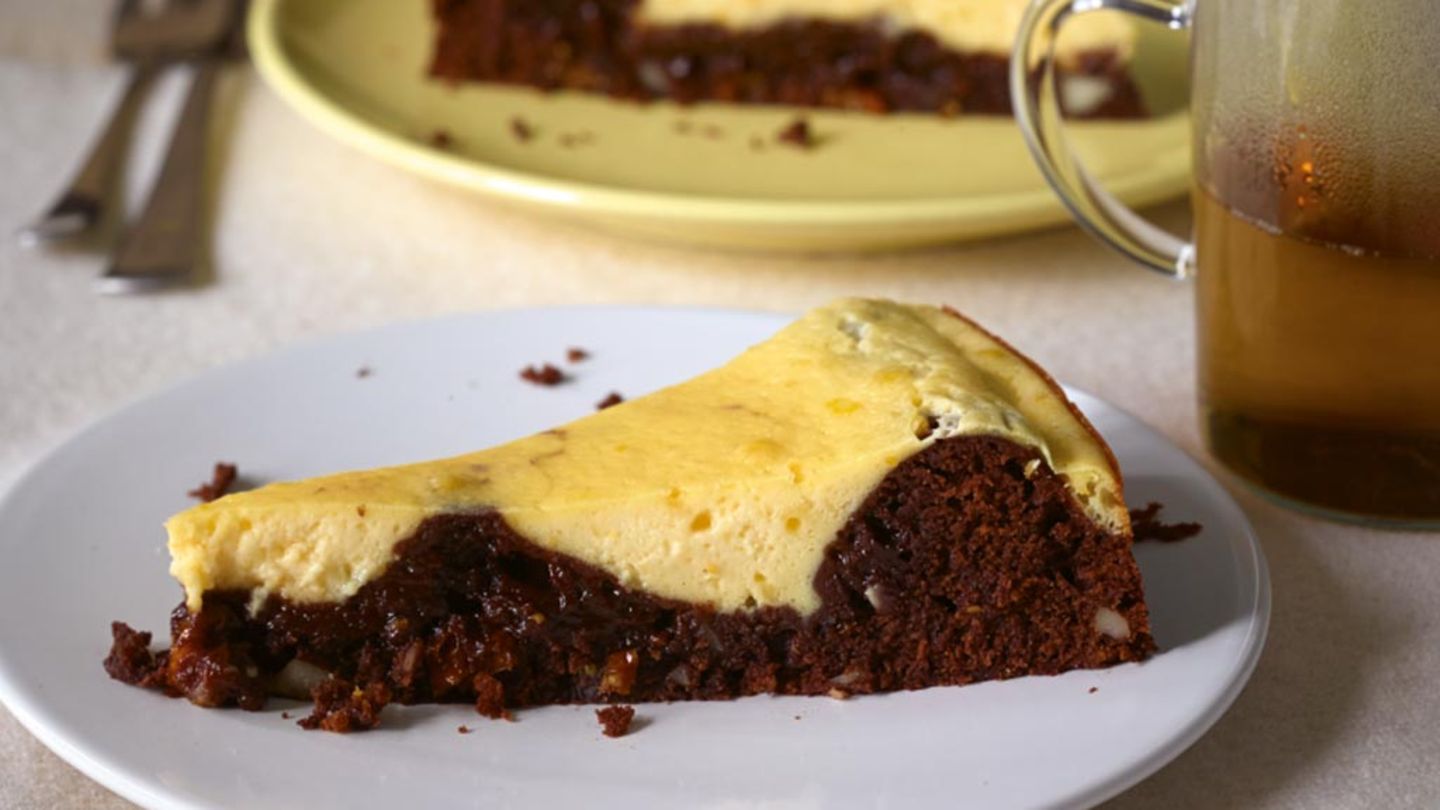 Cheesecake-Brownies Rezept