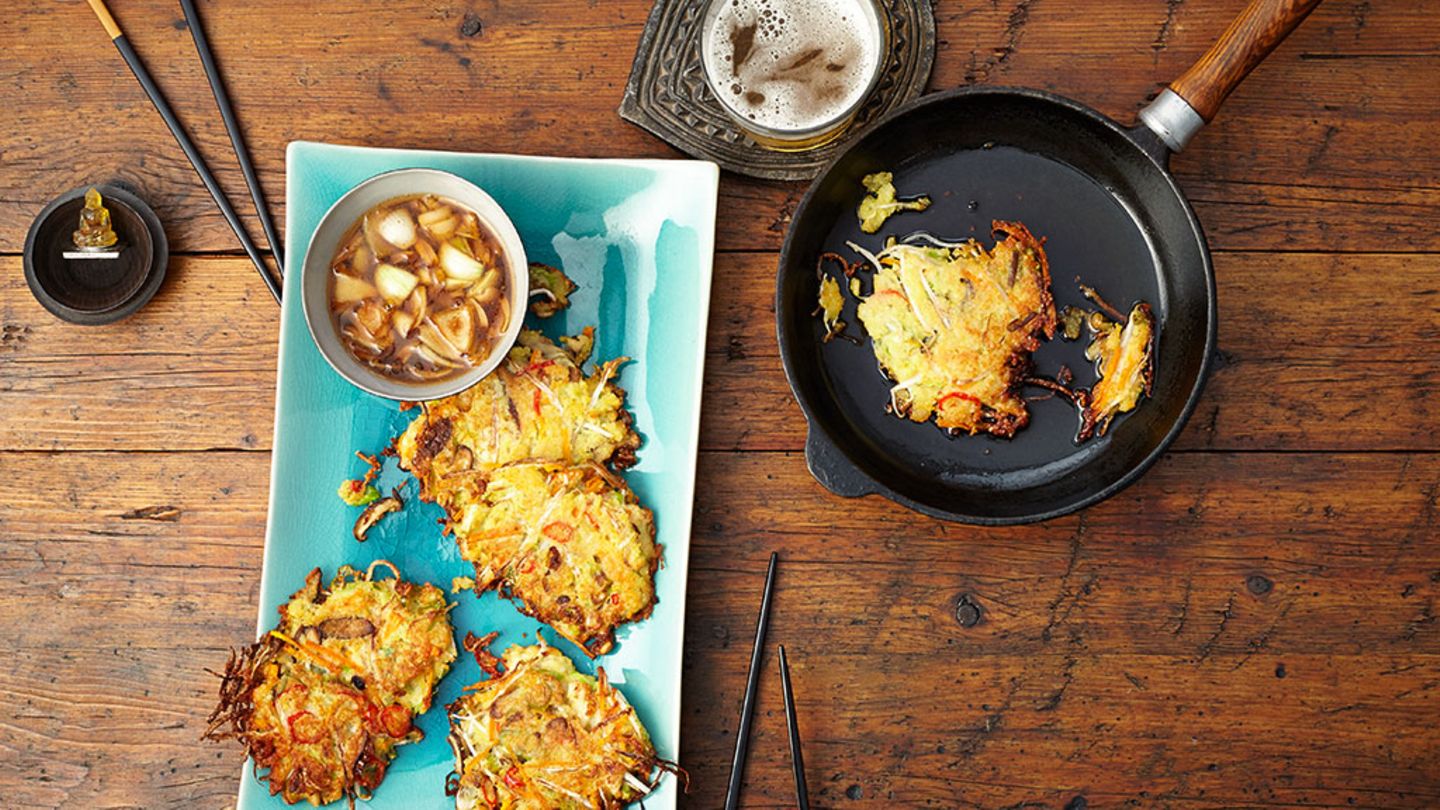 Mungobohnenpuffer (Bin Dae Duk) Rezept