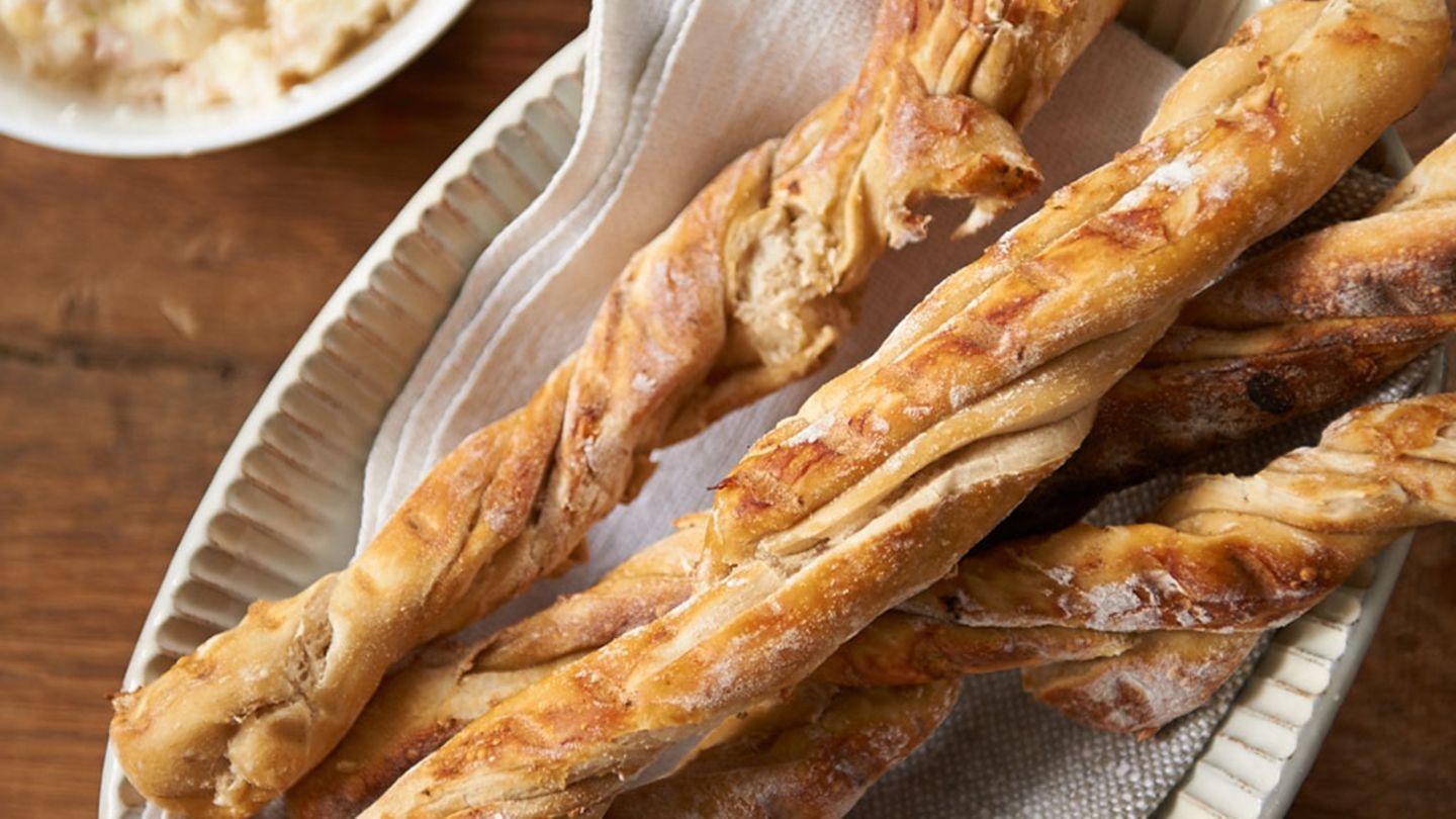 Gegrillte Laugenstangen Rezept