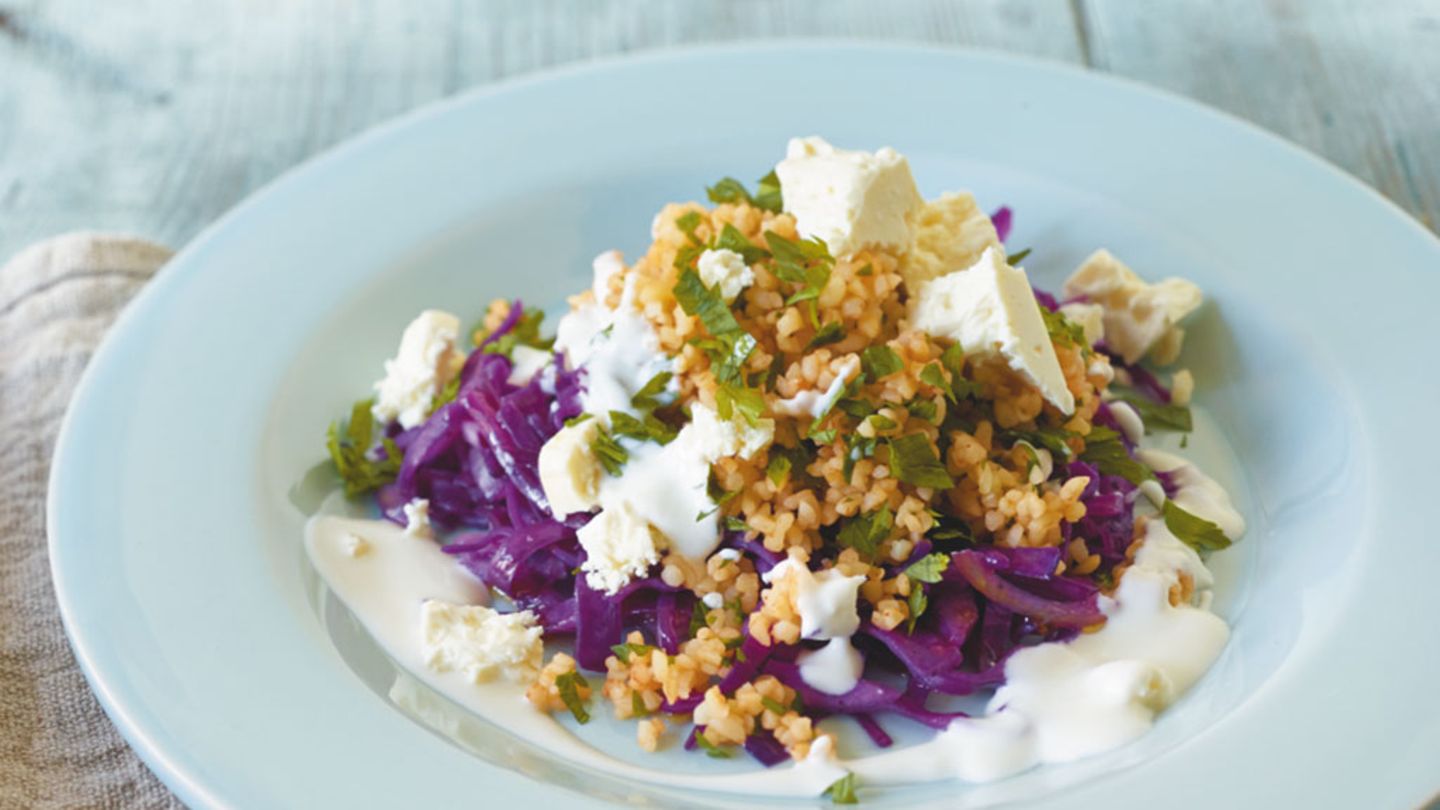 Lauwarmer Rotkohlsalat Rezept