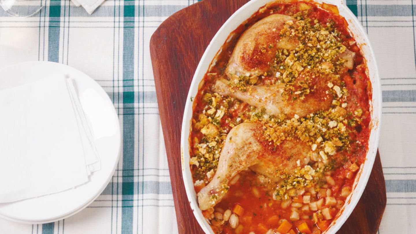 Hähnchen-Bohnen-Eintopf Rezept