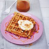 Erdnuss-Schoko-Waffeln