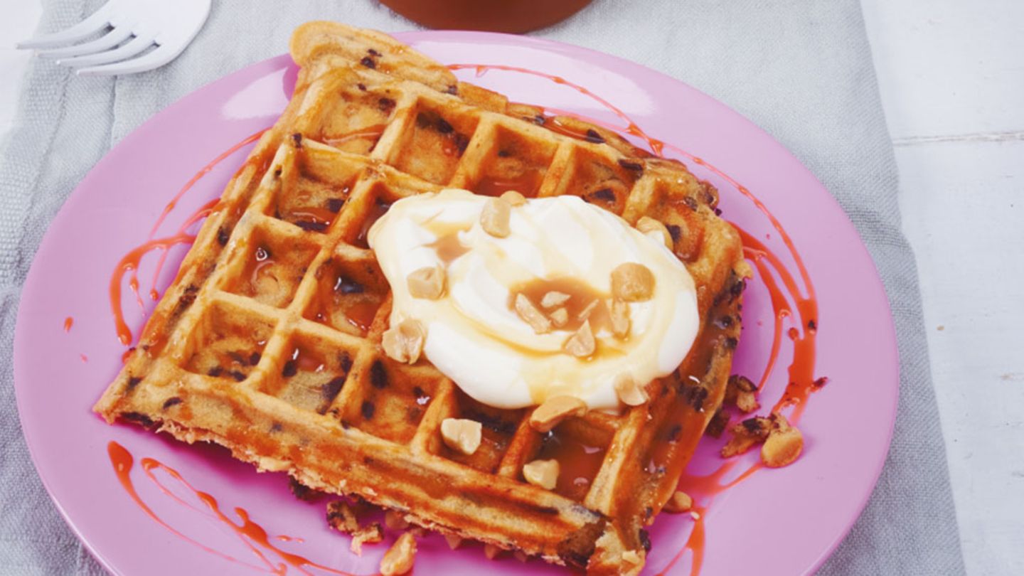 Erdnuss-Schoko-Waffeln Rezept