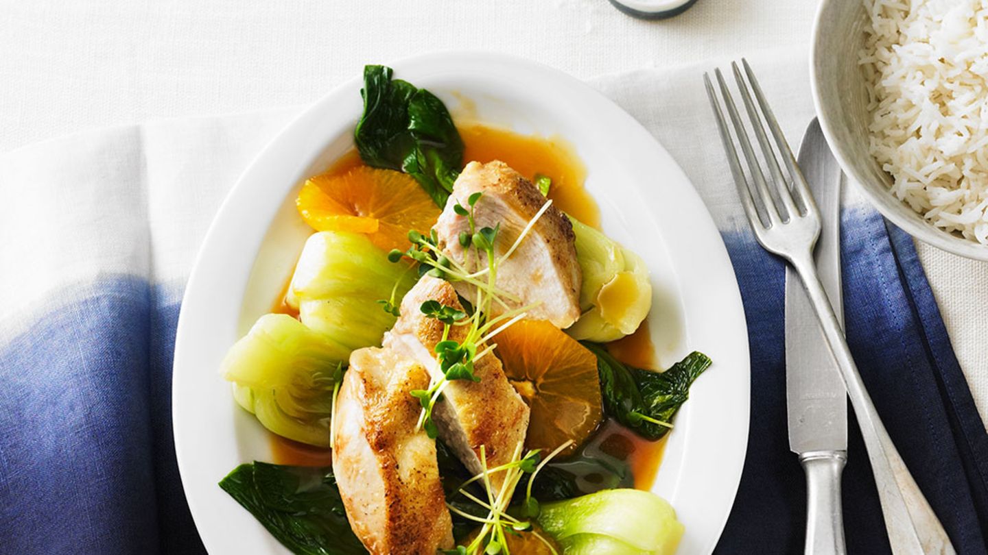 Hähnchenbrust mit Orangen-Sojasauce Rezept