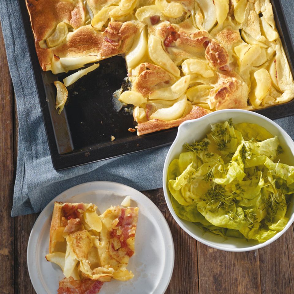 Fruchtige Speckpfannkuchen
