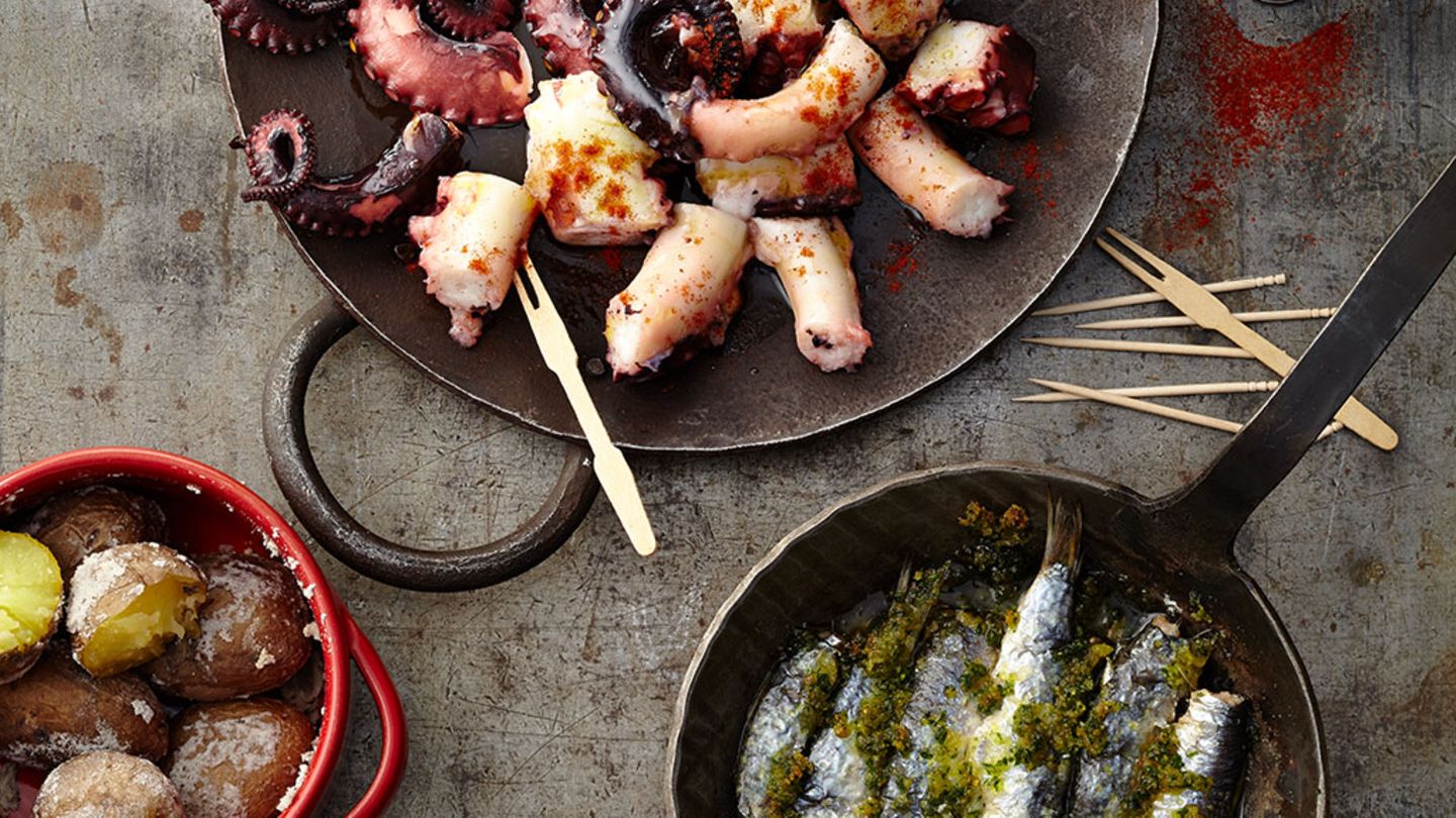 Pulpo mit Paprika Rezept
