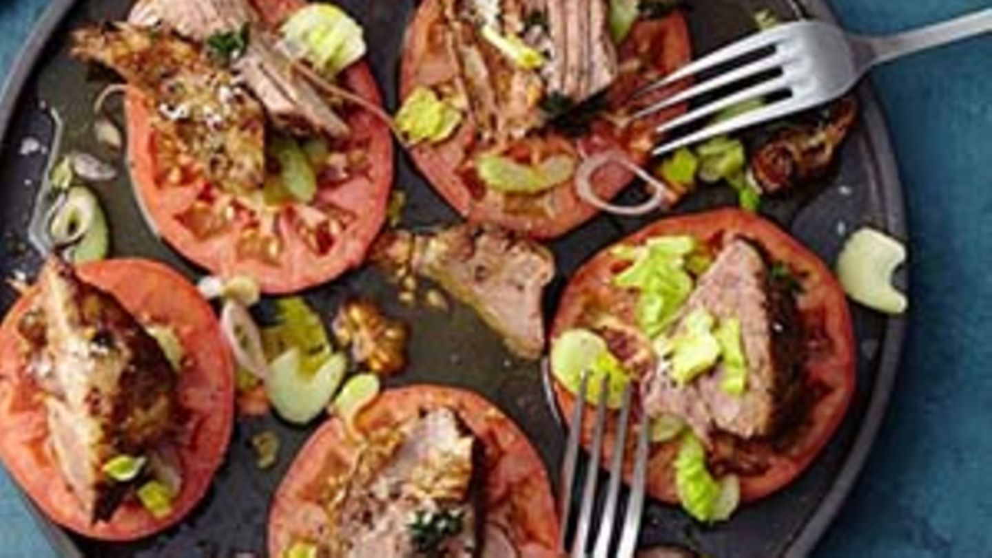 Ibérico Presa mit Tomatensalat Rezept