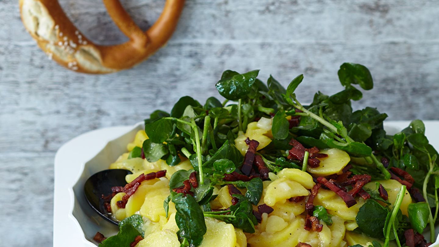 Kartoffelsalat mit Brunnenkresse Rezept