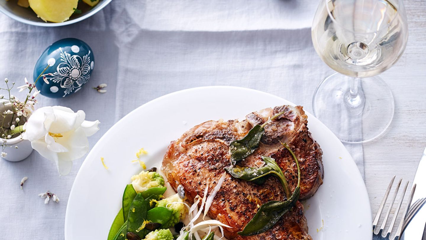 Kalbskotelett mit Meerrettichsauce Rezept