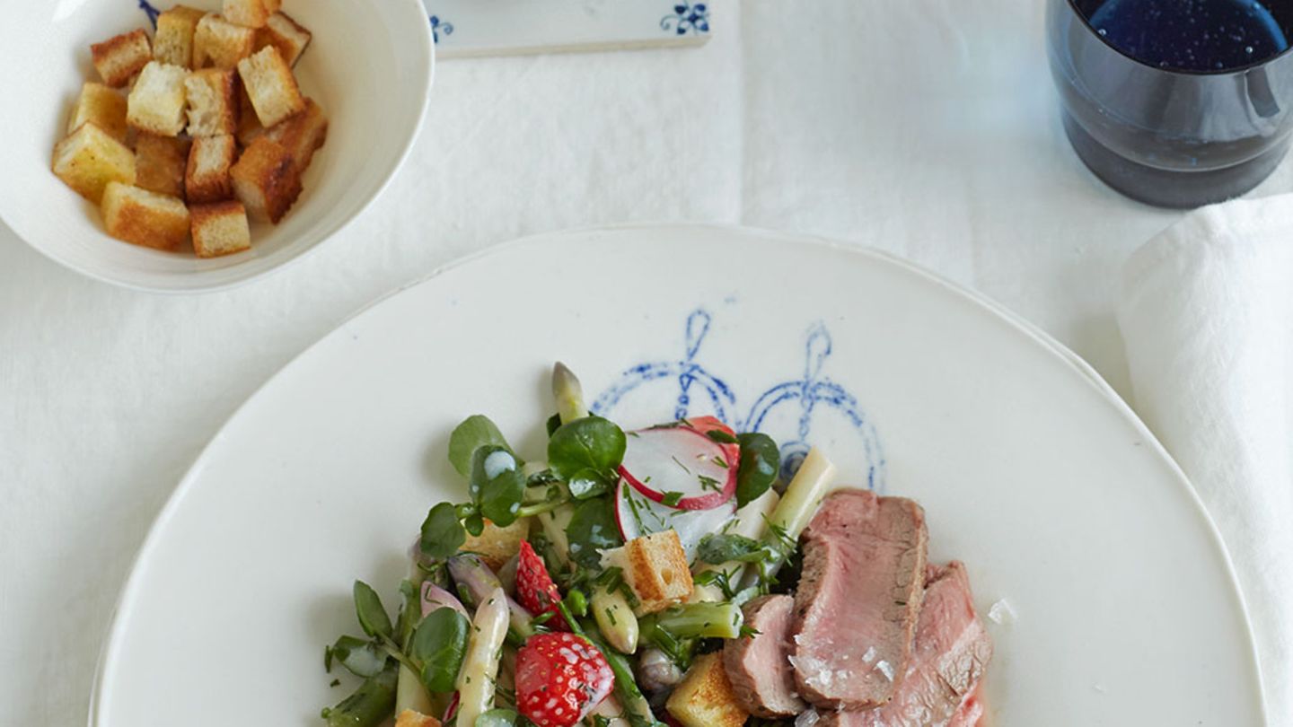 Spargelsalat mit Buttermilch-Dressing Rezept