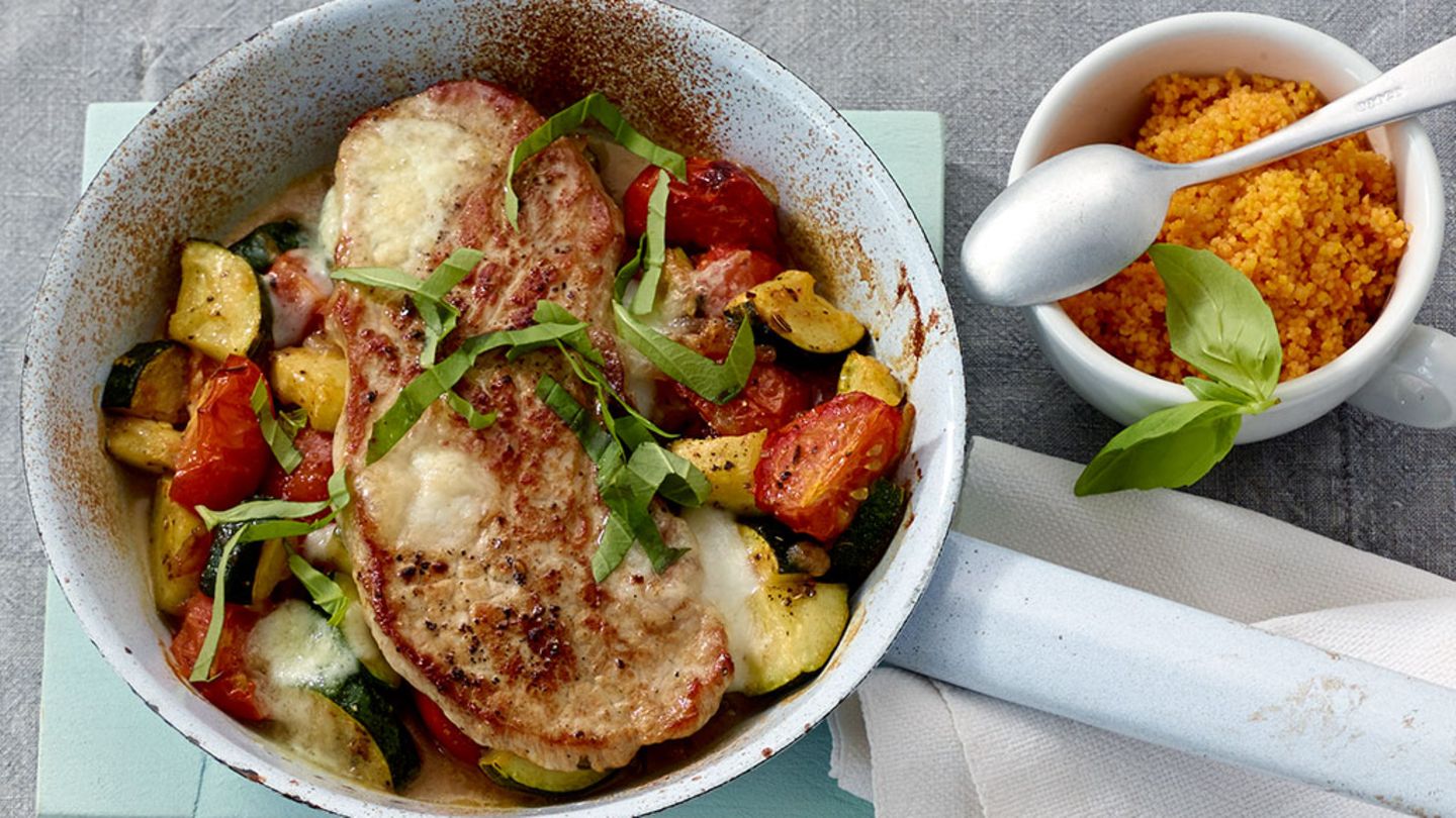 Schnitzel mit Pfannengemüse Rezept