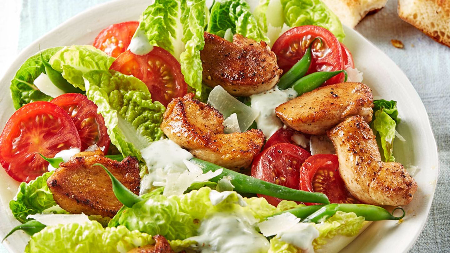 Bunter Hähnchensalat Rezept