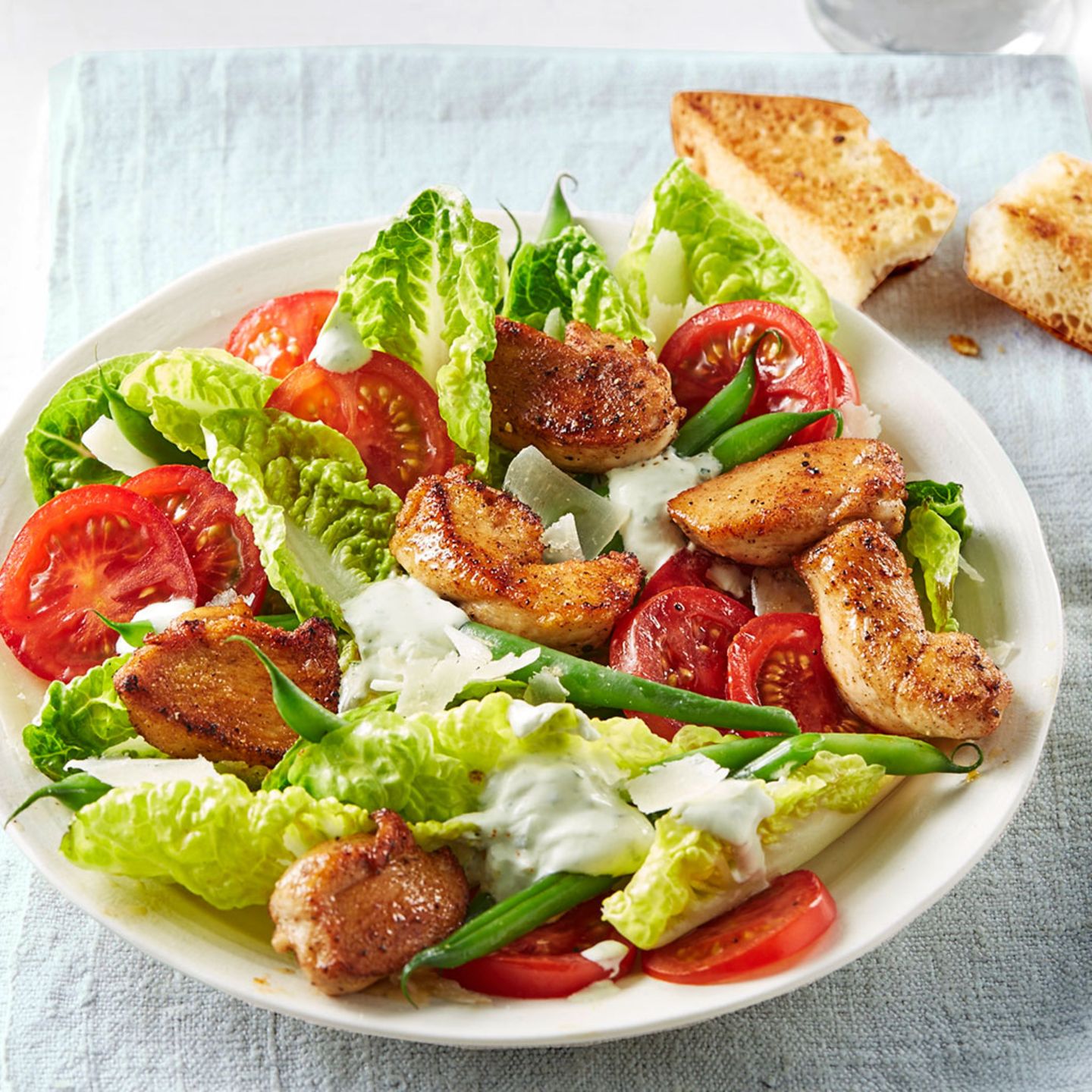 Bunter Hähnchensalat