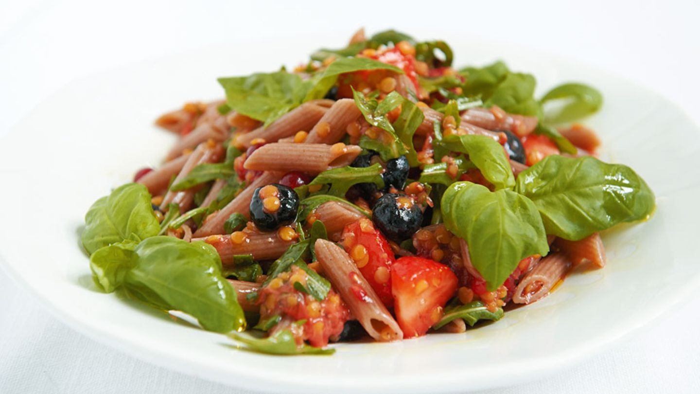 Fruchtige Linsen-Pasta Rezept
