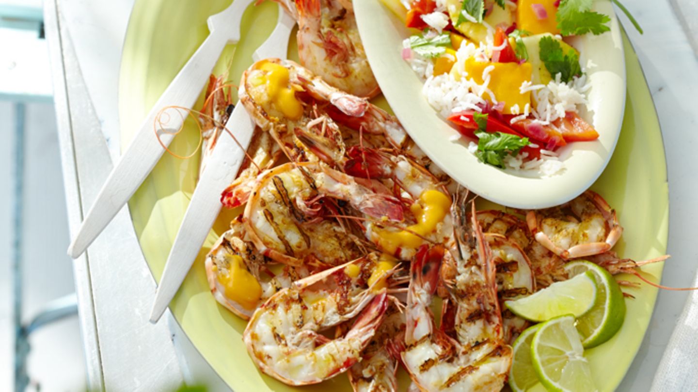 Garnelen mit Papaya-Beurre-blanc Rezept