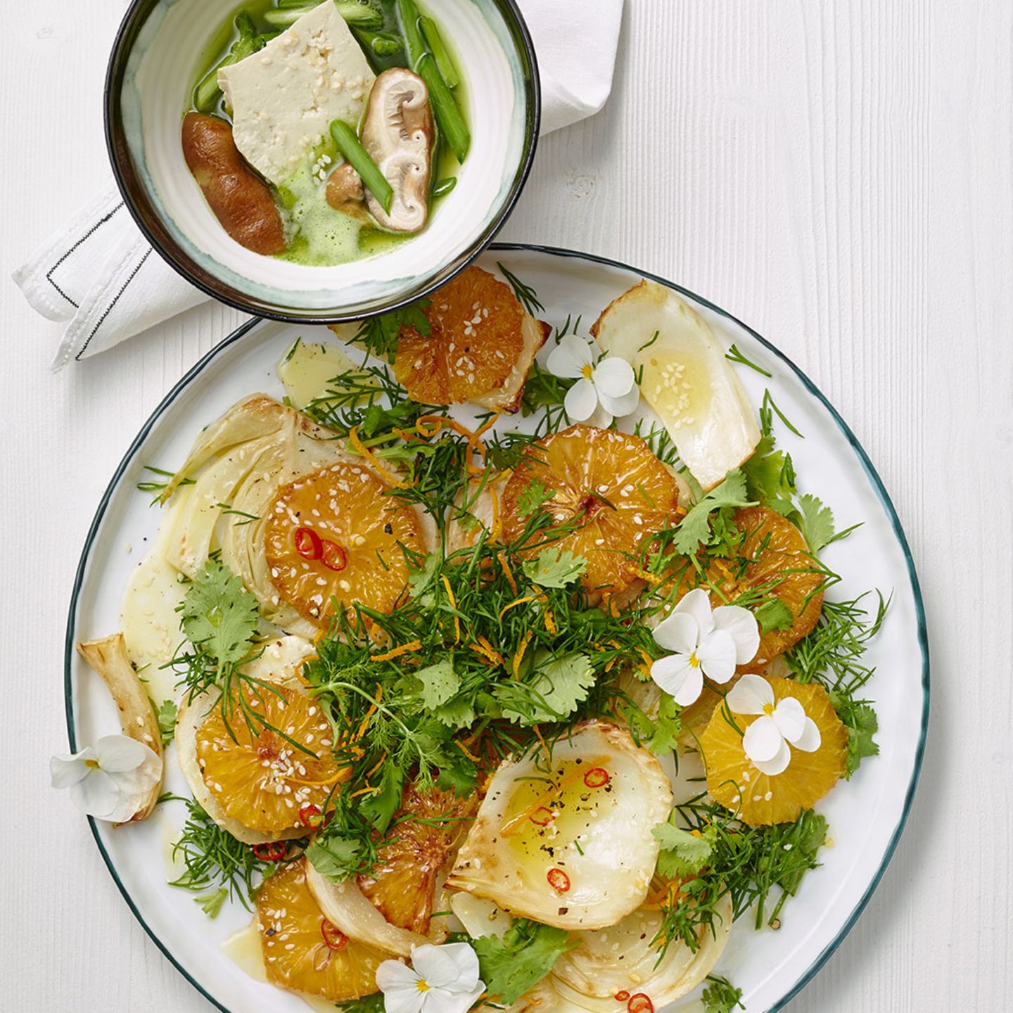 Dill-Orangen-Salat mit Fenchel und Koriander