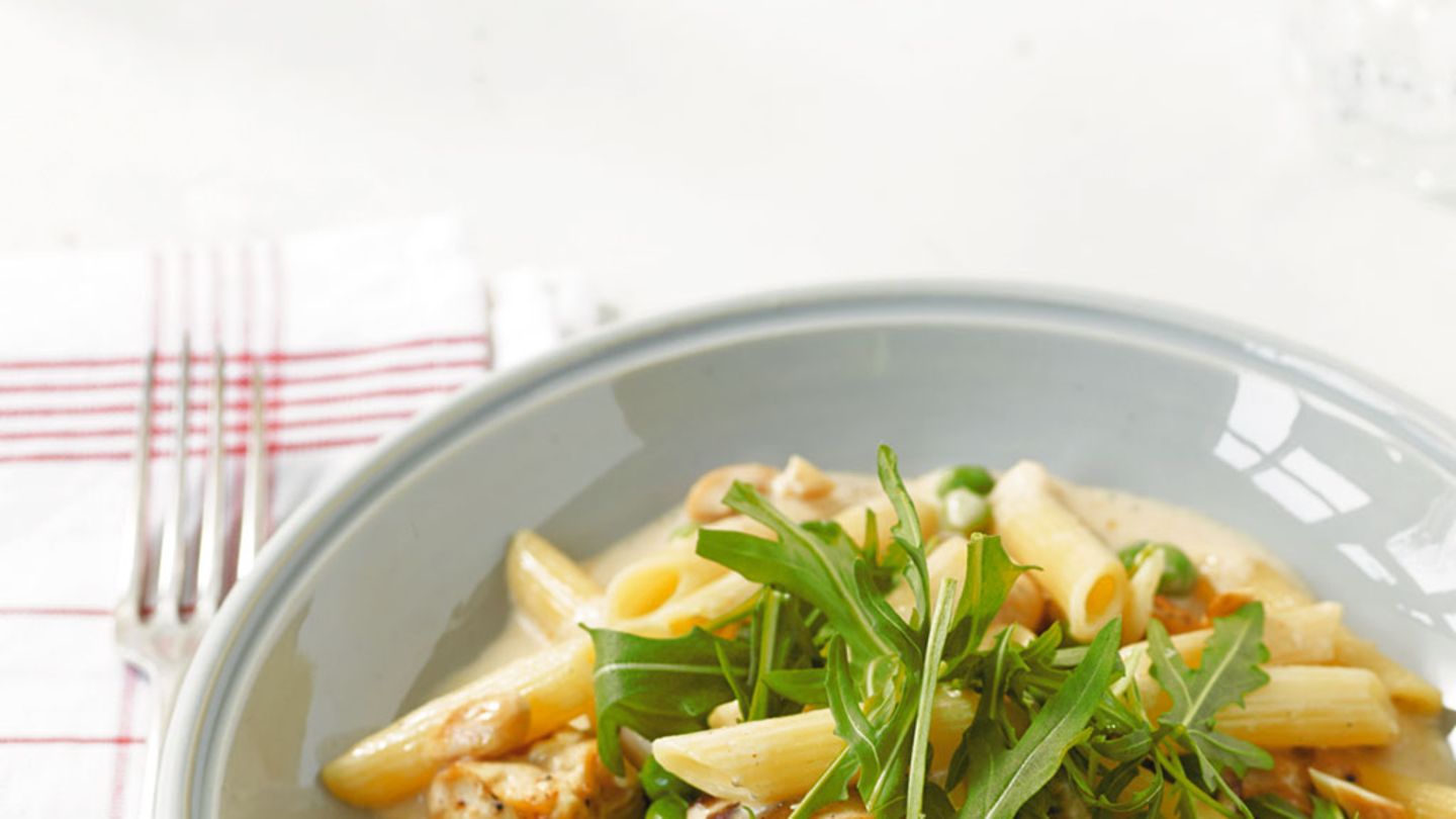 Penne mit Zitronenrahm Rezept