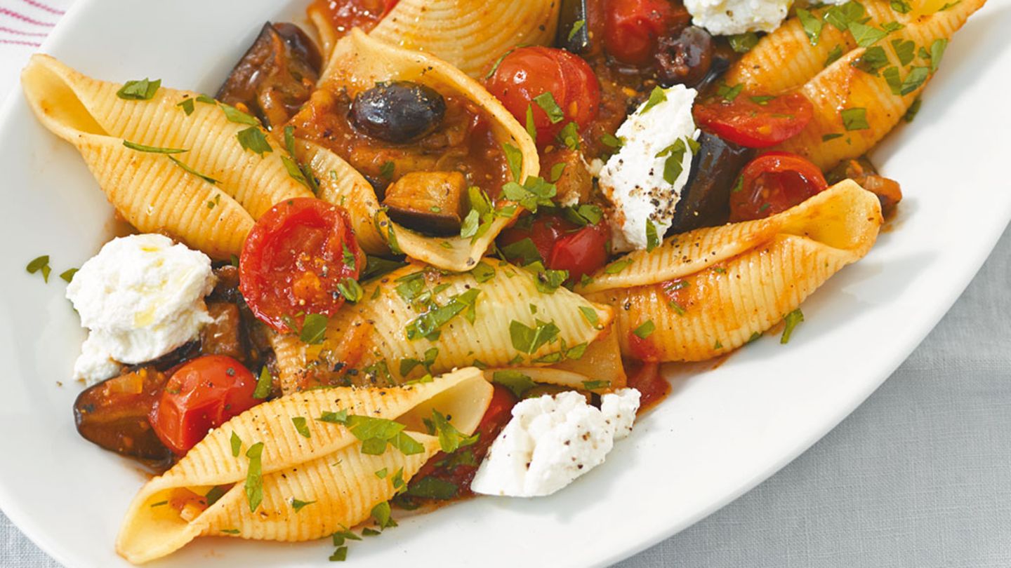 Auberginen-Pasta Rezept