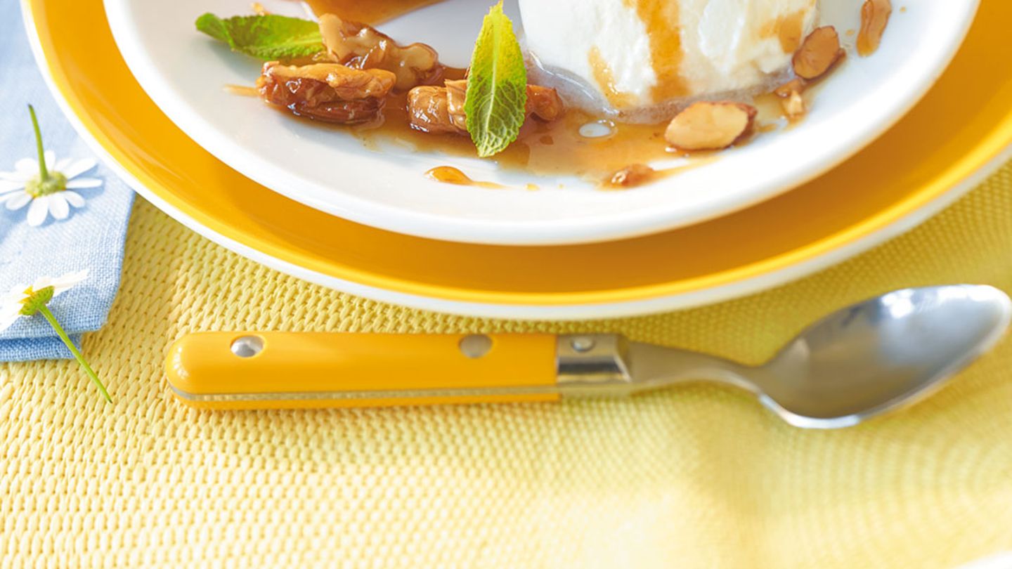 Gebackene Pfirsichhälften Rezept