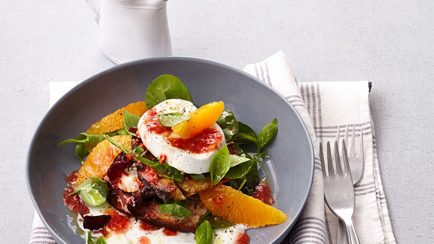 Mozzarella-Orangen-Salat Rezept