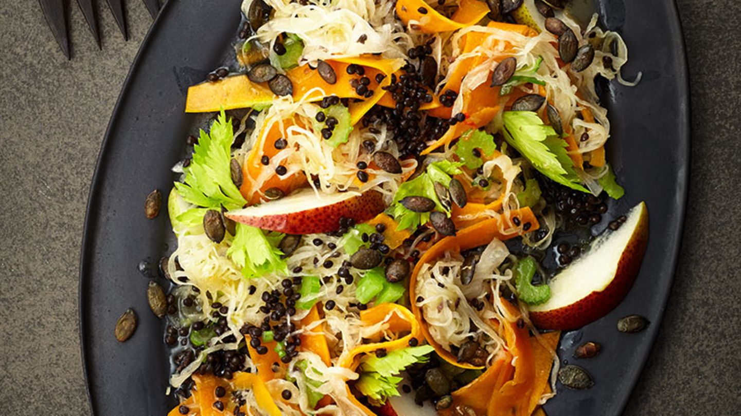 Sauerkraut-Linsen-Salat Rezept