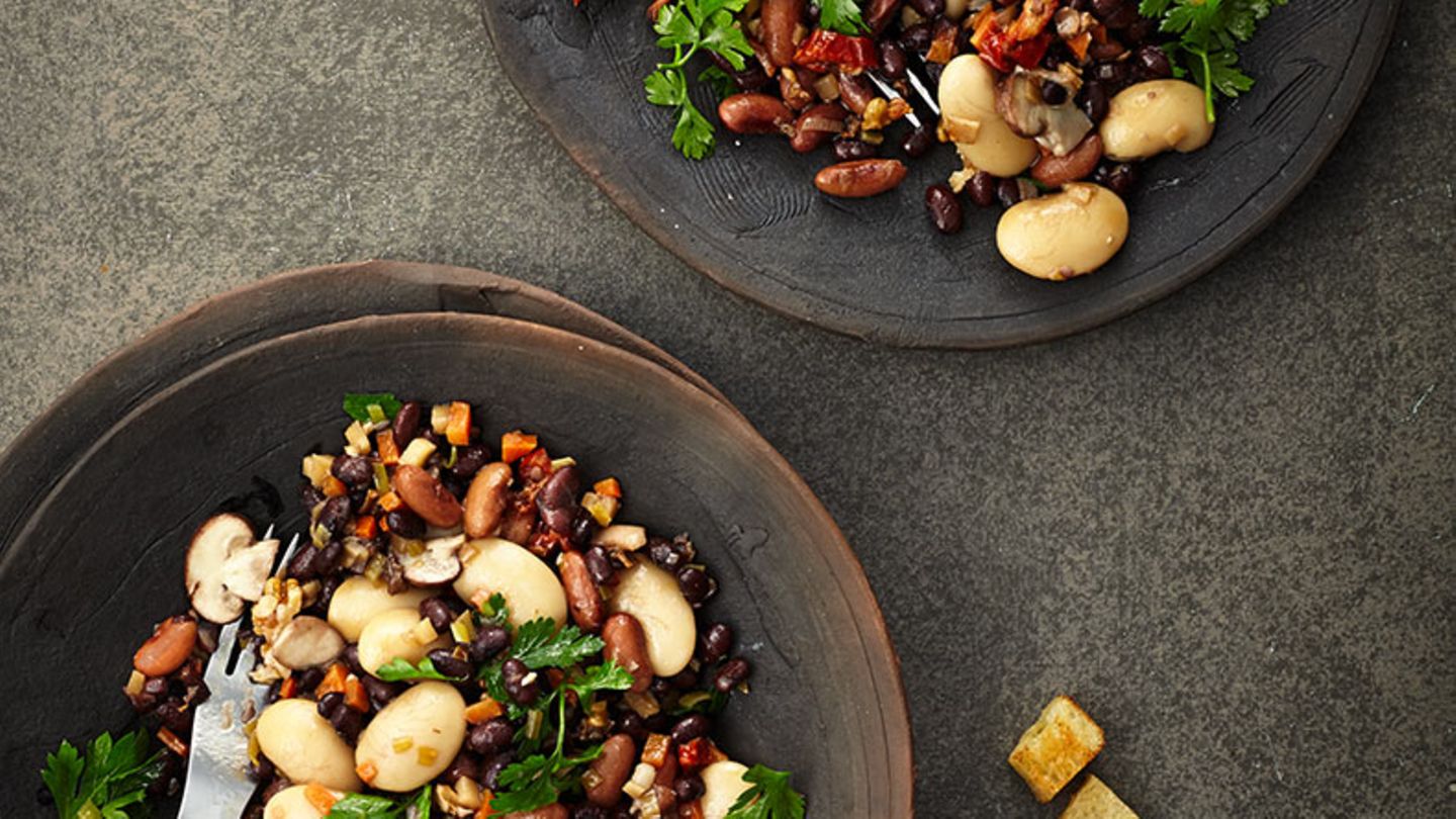 Bohnensalat mit Morchel-Walnuss-Dressing Rezept