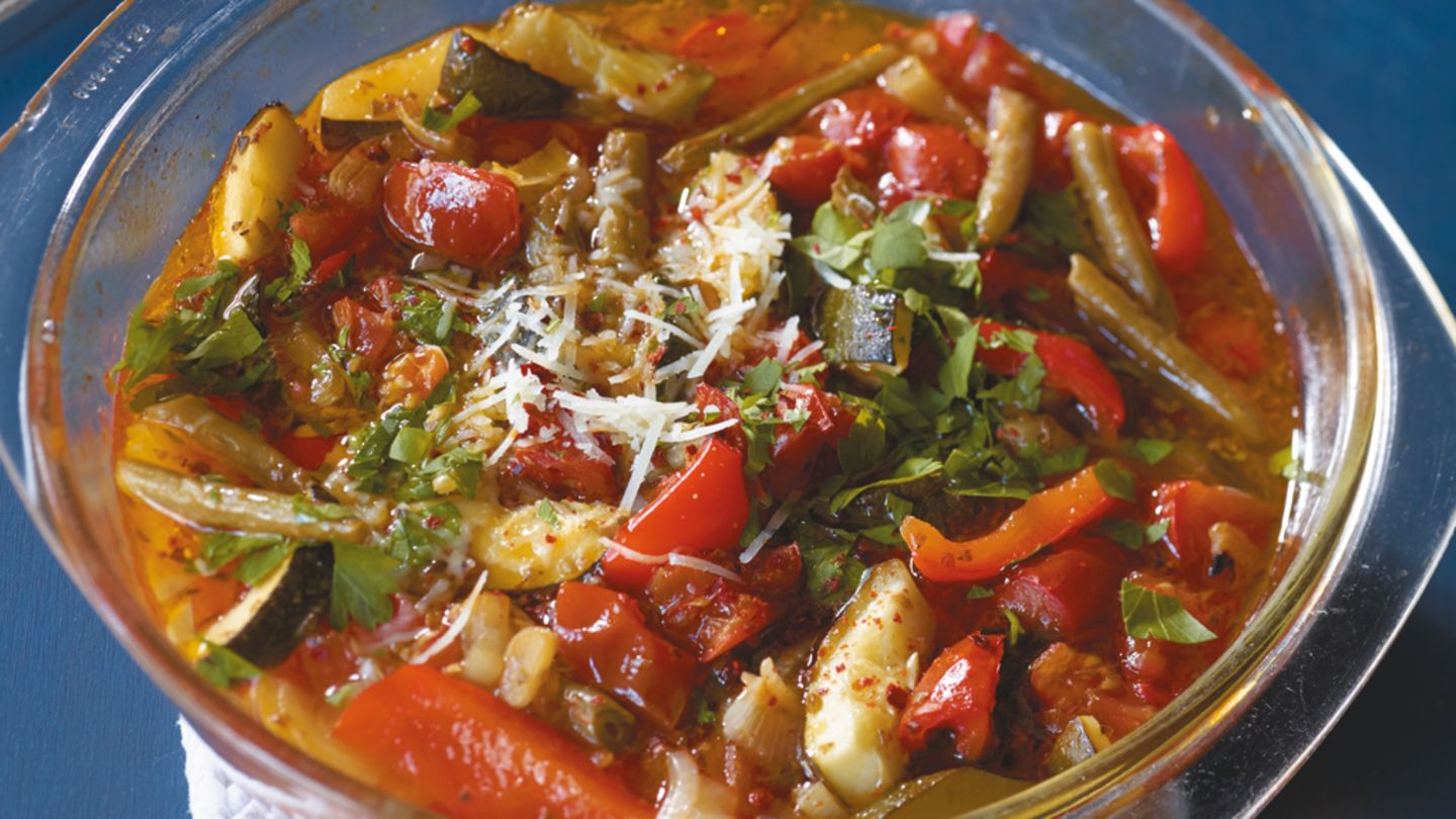 Gemüseeintopf aus dem Ofen Rezept