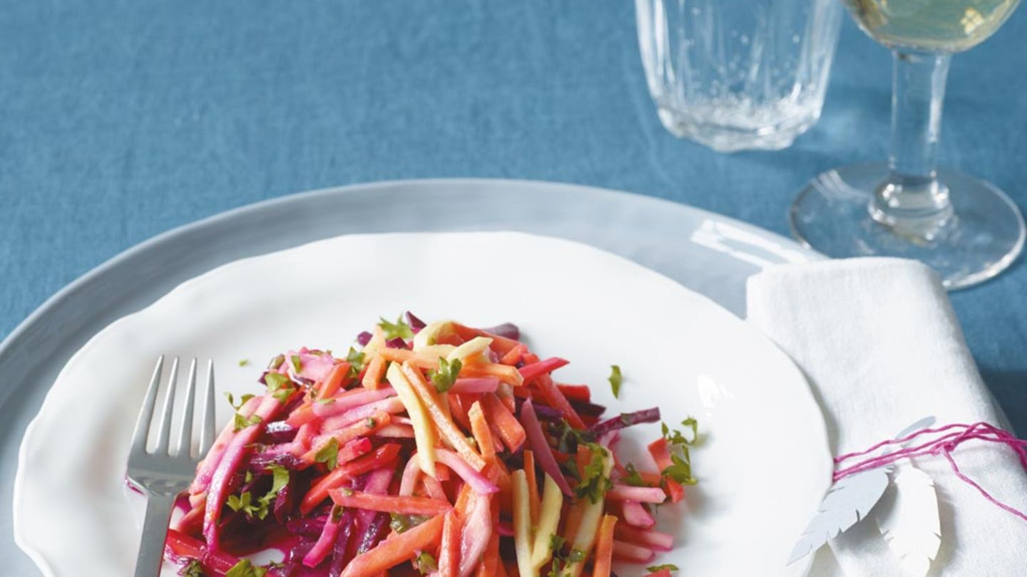 Regenbogensalat Rezept