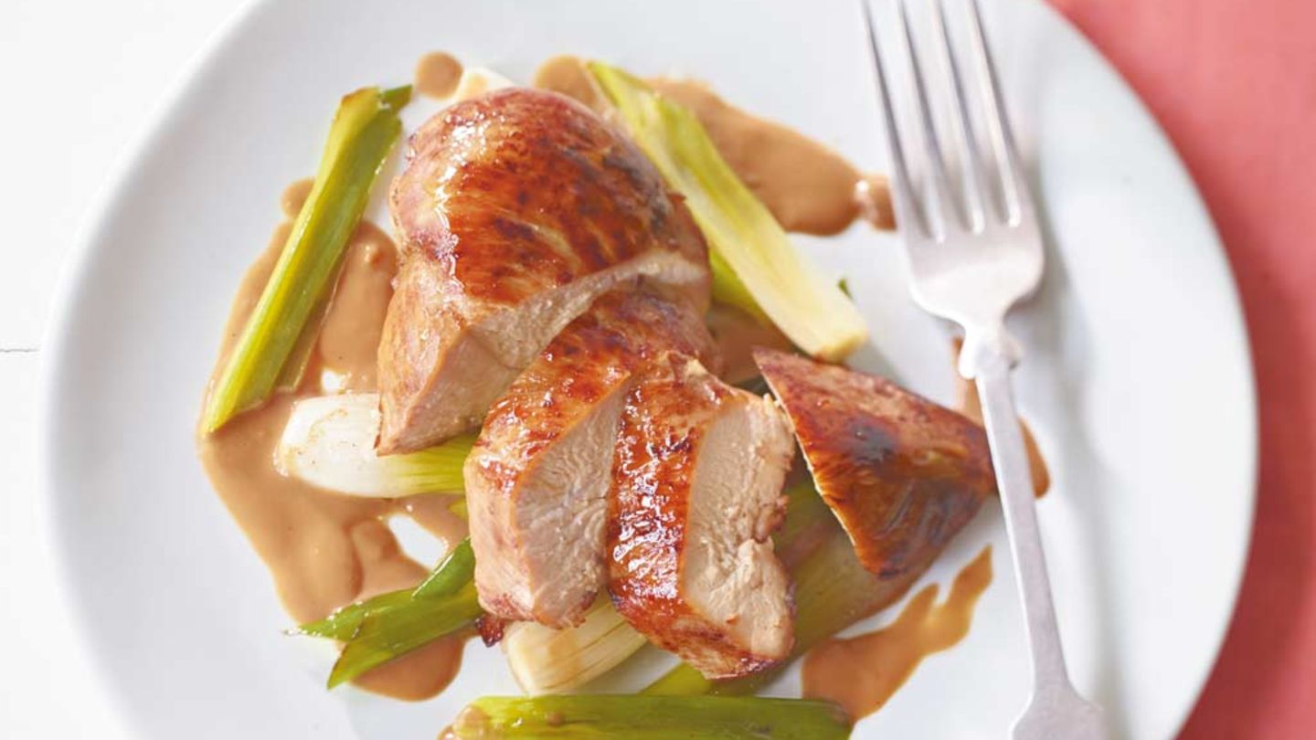 Hähnchenbrust mit Erdnuss-Sauce Rezept