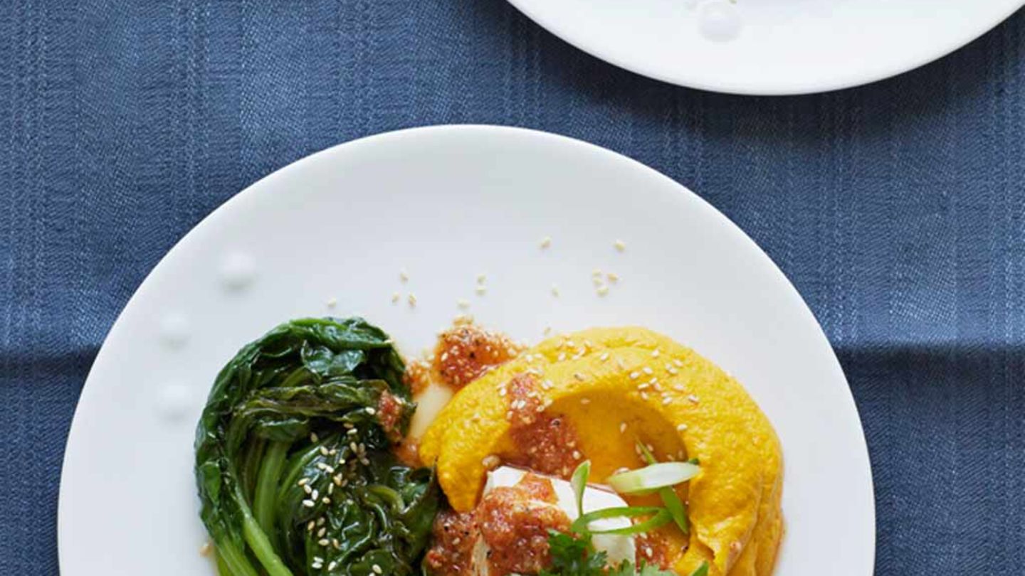 Tofu mit Möhren-Kreuzkümmel-Püree Rezept
