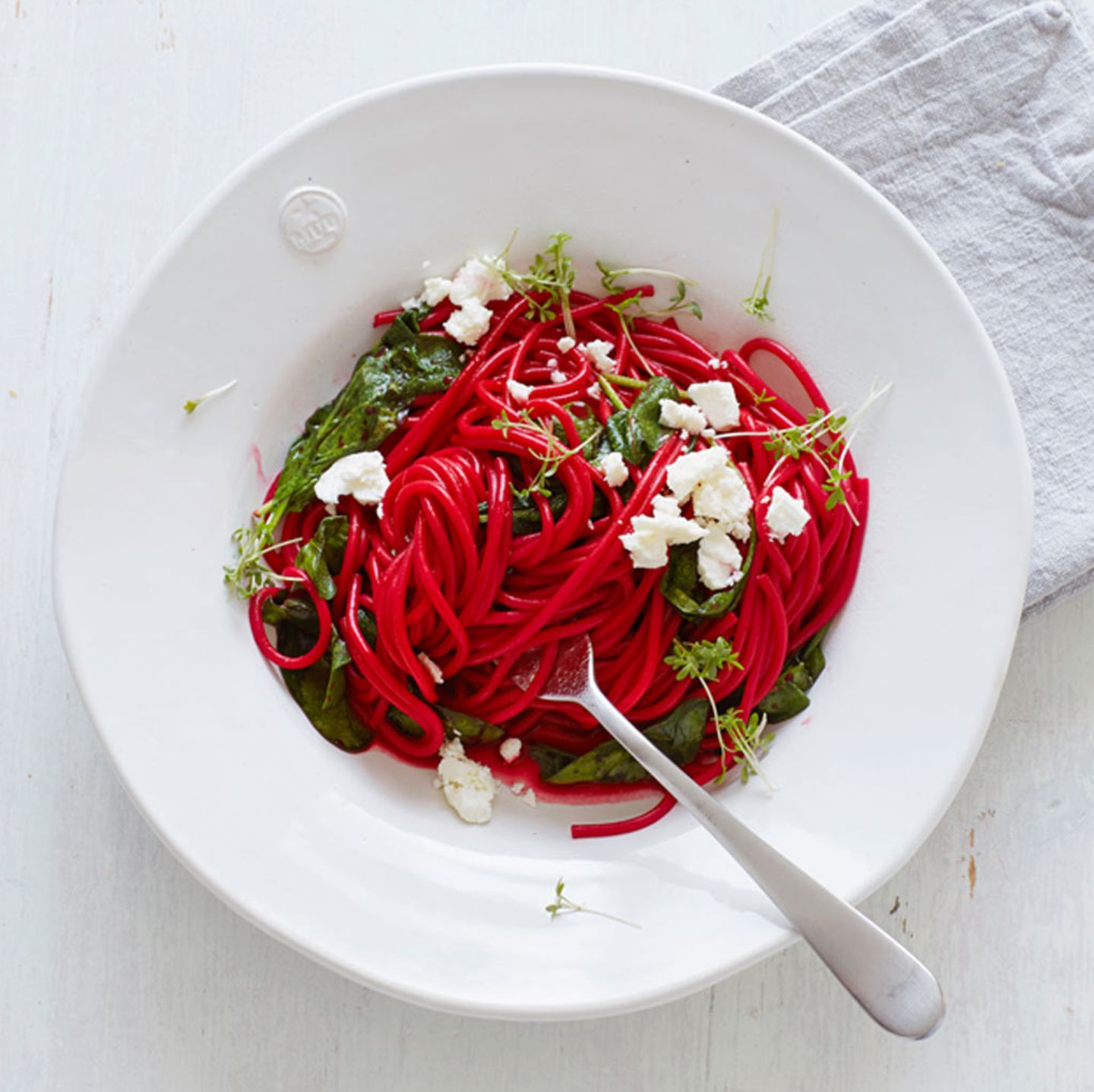 Rote Bete Nudeln Mit Spinat Rezept Essen Und Trinken